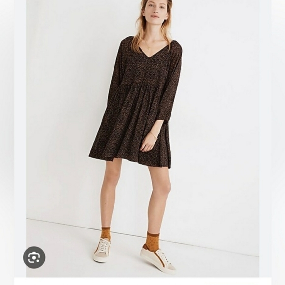 Madewell Babydoll Dress with flowy Sleeves - Picture 3 of 9